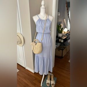 Like New Joie Blue Linen Blend Maxi Dress- Size S